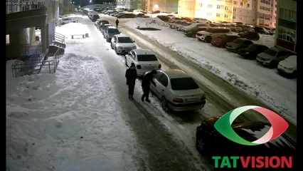 На видео попали двое нижнекамцев, которые дергали ручки машины и сломали дворник - НТР 24