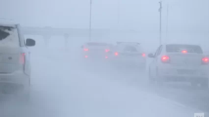 В Татарстане для грузовиков и автобусов ограничено движение на трассе М-5 из-за непогоды - НТР 24