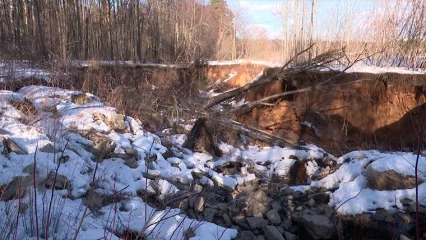 В Нижнекамске из-за сточных вод обвал грунта за 10 лет увеличился с четырёх метров до двадцати