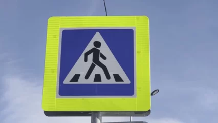 В Нижнекамске установят проекционный пешеходный переход