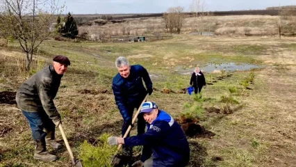 В Нижнекамском районе облагородили всем полюбившийся 150-метровый санный спуск