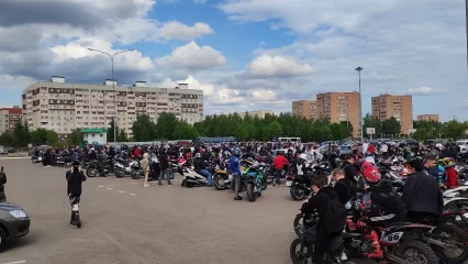 В Нижнекамске прошел пробег мотоколонны в честь открытия сезона