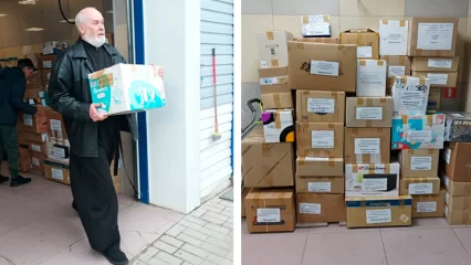 Прихожане храма в Нижнекамском районе отправили посылки с полезными вещами и лекарствами участникам спецоперации - НТР 24