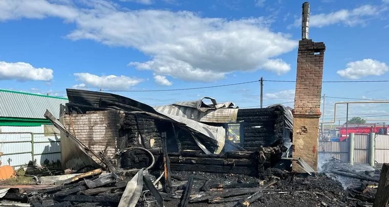 В Татарстане при пожаре в частном доме погибли четверо детей и трое взрослых