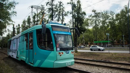 В Нижнекамске запустили трамвайный маршрут, посвящённый Борису Бызову