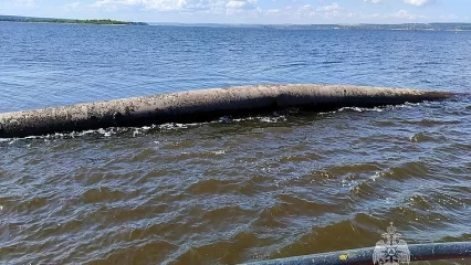 На Волге в районе казанского поселка Новое Победилово обнаружен опасный участок