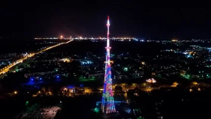 8 июля на нижнекамской телебашне включат праздничную подсветку - НТР 24