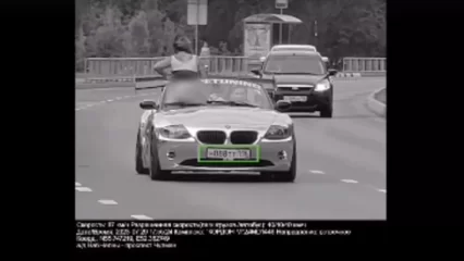 В Татарстане пара на иномарке специально превысила скорость ради фото с дорожной камеры