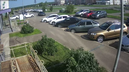 Нижнекамка за рулем «Гранты» едва не устроила ДТП во одном из дворов - НТР 24