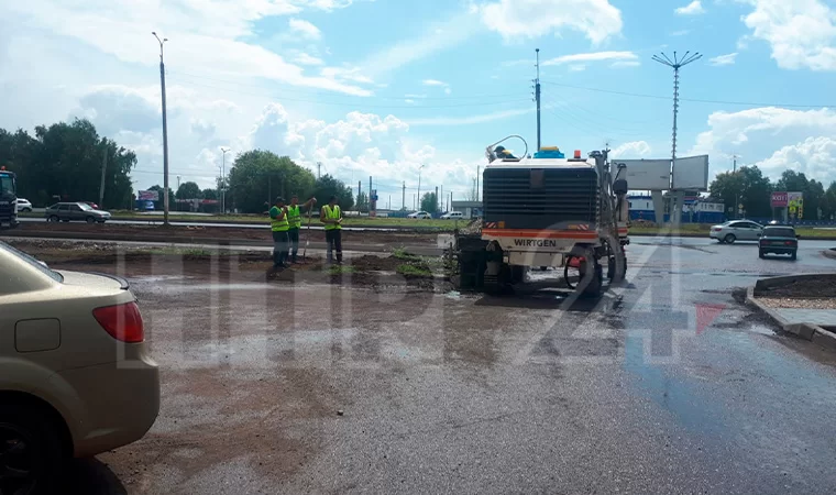 В Нижнекамске ремонт дорог по нацпроекту выполнен на 65%