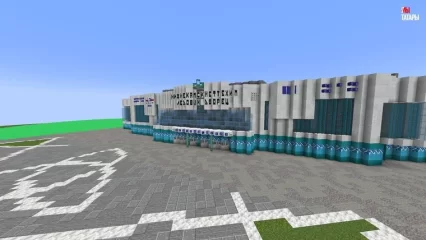 Популярные объекты Нижнекамска воплотили во вселенной игры «Майнкрафт» - НТР 24