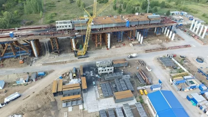 На монтаж стапельной площадки при строительстве моста через Каму ушло полгода - НТР 24