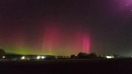 В Татарстане снова заметили северное сияние - НТР 24