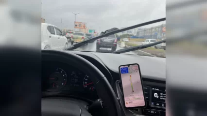 Утром в Нижнекамске образовались пробки из-за дождя - НТР 24