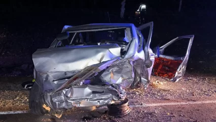 В Татарстане опрокинулась легковушка, водитель погиб