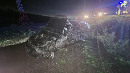 Водитель легковушки погиб при столкновении с «КамАЗом» на трассе в Татарстане