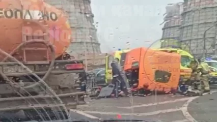 В Татарстане при столкновении грузовиков пострадал человек