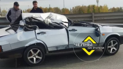 На выезде из Челнов в сторону Нижнекамска образовалась пробка из-за ДТП - НТР 24