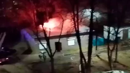 Появилось видео пожара в нижнекамской сауне - НТР 24