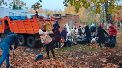 Нижнекамцы вывезли восемь «КАМАЗов» с листьями из четырёх микрорайонов - НТР 24