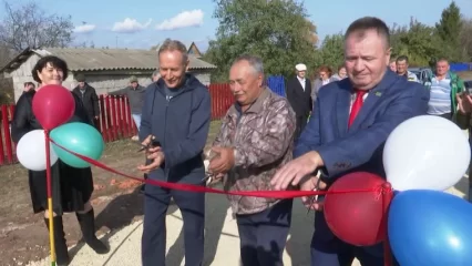 В деревне Верхний Ключ Нижнекамского района появилась первая за 100 лет дорога