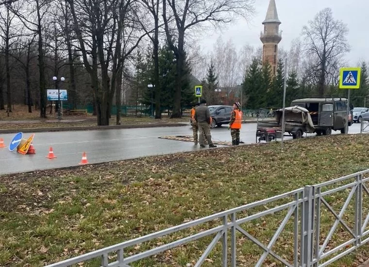 В Нижнекамске на въезде в Красный Ключ устанавливают «лежачий полицейский»