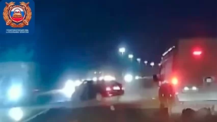 Появилась запись момента страшной аварии на трассе Нижнекамск – Набережные Челны