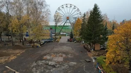 В Нижнекамске реконструкция парка аттракционов приостановилась до весны - НТР 24