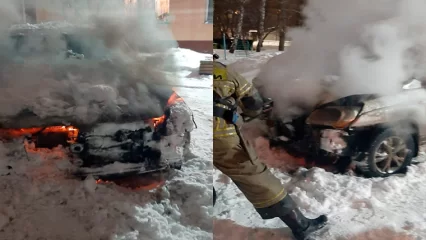 В Нижнекамске у владельца «Kia» загорелось авто при запуске