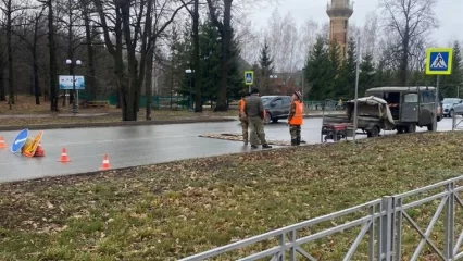 В Нижнекамске на въезде в Красный Ключ устанавливают «лежачий полицейский» - НТР 24