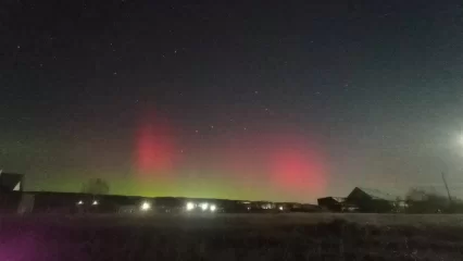 В Татарстане вновь заметили северное сияние - НТР 24