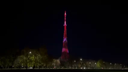 4 ноября в Нижнекамске на телебашне включится праздничная подсветка - НТР 24