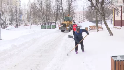 На уборку улиц Нижнекамска от снега вышли более 500 дворников