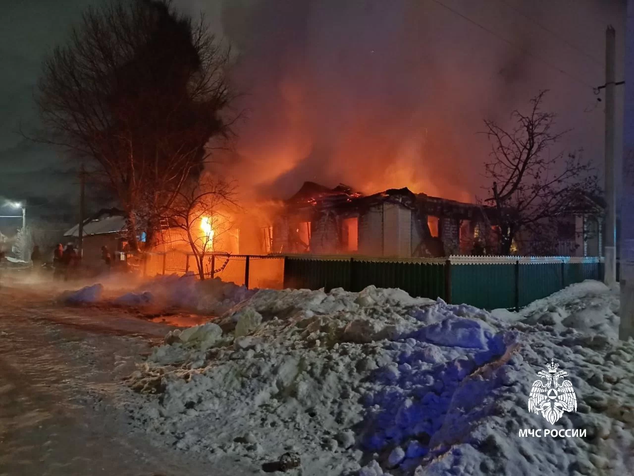 Пожилая женщина погибла при пожаре в частном доме в Татарстане