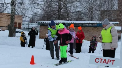 В Нижнекамске проходят лыжные соревнования между дошколятами