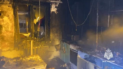 На пожаре в казанском посёлке спасли семь человек