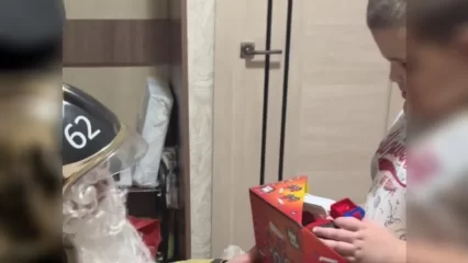 Нижнекамские спасатели поздравили особенных детей с наступающим Новым годом - НТР 24