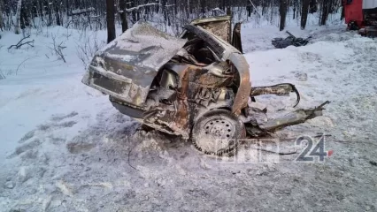 Появилось видео момента смертельной аварии в промзоне Нижнекамска