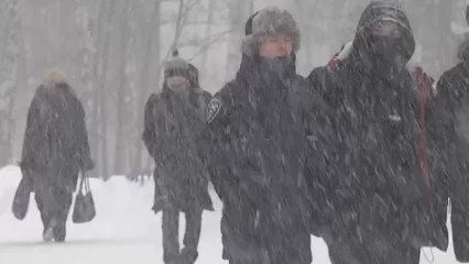 В субботу в Татарстане ожидается метель и сильный снег