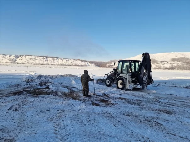 Под Нижнекамском готовят к открытию ледовую переправу