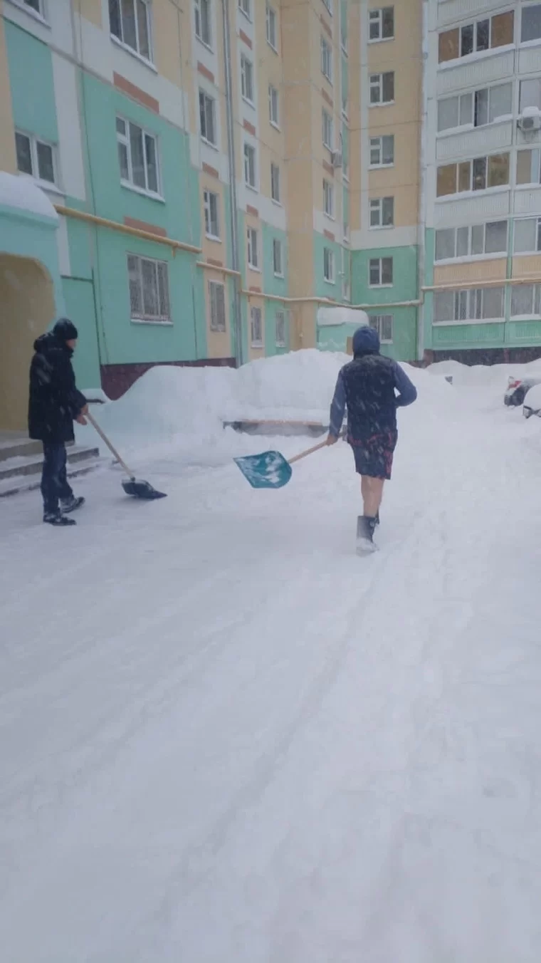 В Нижнекамске старшие по домам вместе с жителями вышли на уборку дворов