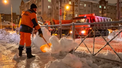 В Казани на расчистку улиц от снега потребуется до двух недель