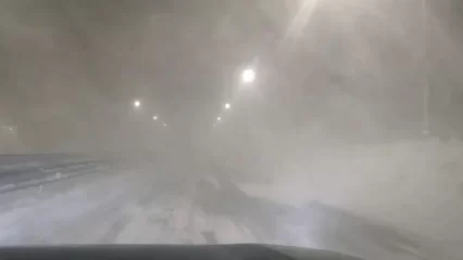 На М-12 в Татарстане полностью закрыли движение из-за метели - НТР 24