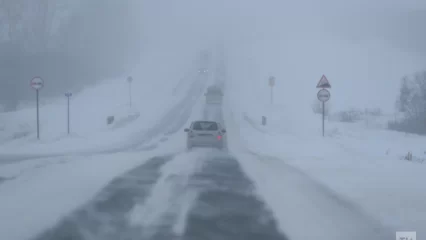 На трассе Казань – Ульяновск ограничено движение автобусов из-за метели - НТР 24