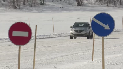 В Татарстане из-за непогоды приостановлена работа ледовой переправы