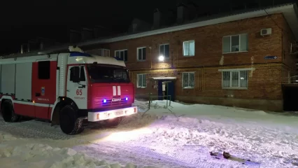 В Татарстане при пожаре спасли пять человек, двое из них – дети