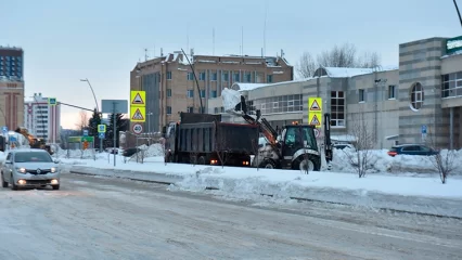 Из Нижнекамска за ночь вывезли почти 5,9 тысяч кубометров снега