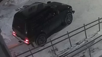 В Нижнекамске мужчины пытались взломать подъездную дверь, привязав её тросом к машине
