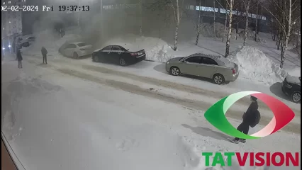 Момент возгорания BMW в Нижнекамске попал на видео