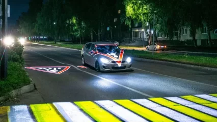 В Татарстане увеличат количество проекционных пешеходных переходов - НТР 24